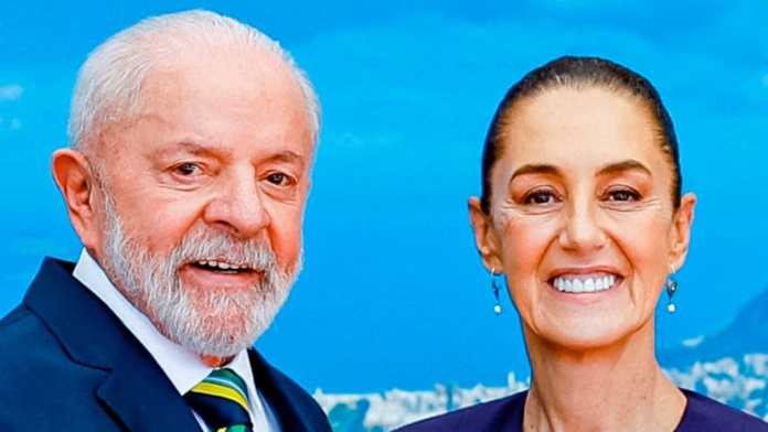 Claudia Sheinbaum und Lula da Silva werben für die Ausweitung des Handelsabkommens zwischen Mexiko und Brasilien.