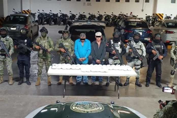 Twee mannen gearresteerd in Morelos met 8 miljoen pesos aan pure methamfetamine