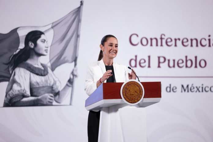 Secondo un sondaggio, Sheinbaum arriva nel suo primo stato del paese con il 70% di consenso pubblico.